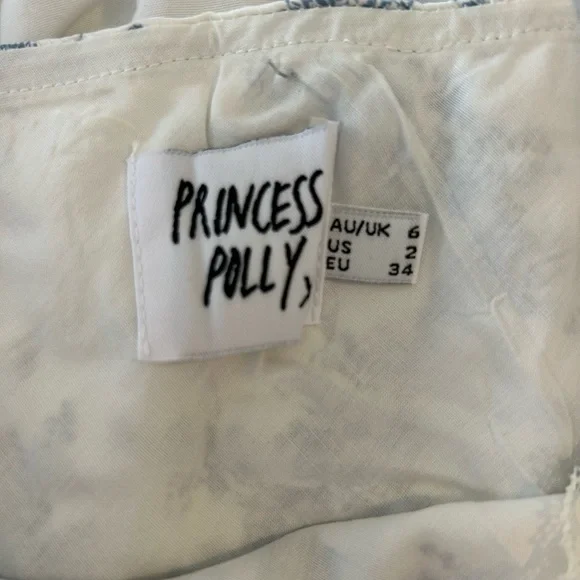 Princess Polly Blue and Cream Mini Dress - Picture 6 of 8